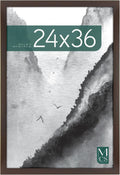 MCS Museum Poster Frame 24x36 Espresso Woodgrain, Vertical & Horizontal Wall Hanging Large Picture Frame for Photos, Posters & Art Prints (1-Pack)