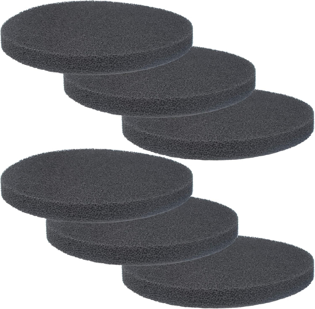 Fx4 Carbon Filter Pads Compatible with Fluval FX4 FX5 / FX6 Canister Filter,Replacement Carbon Impregnated Foam Pads Aquarium Filter Media Pack of 6