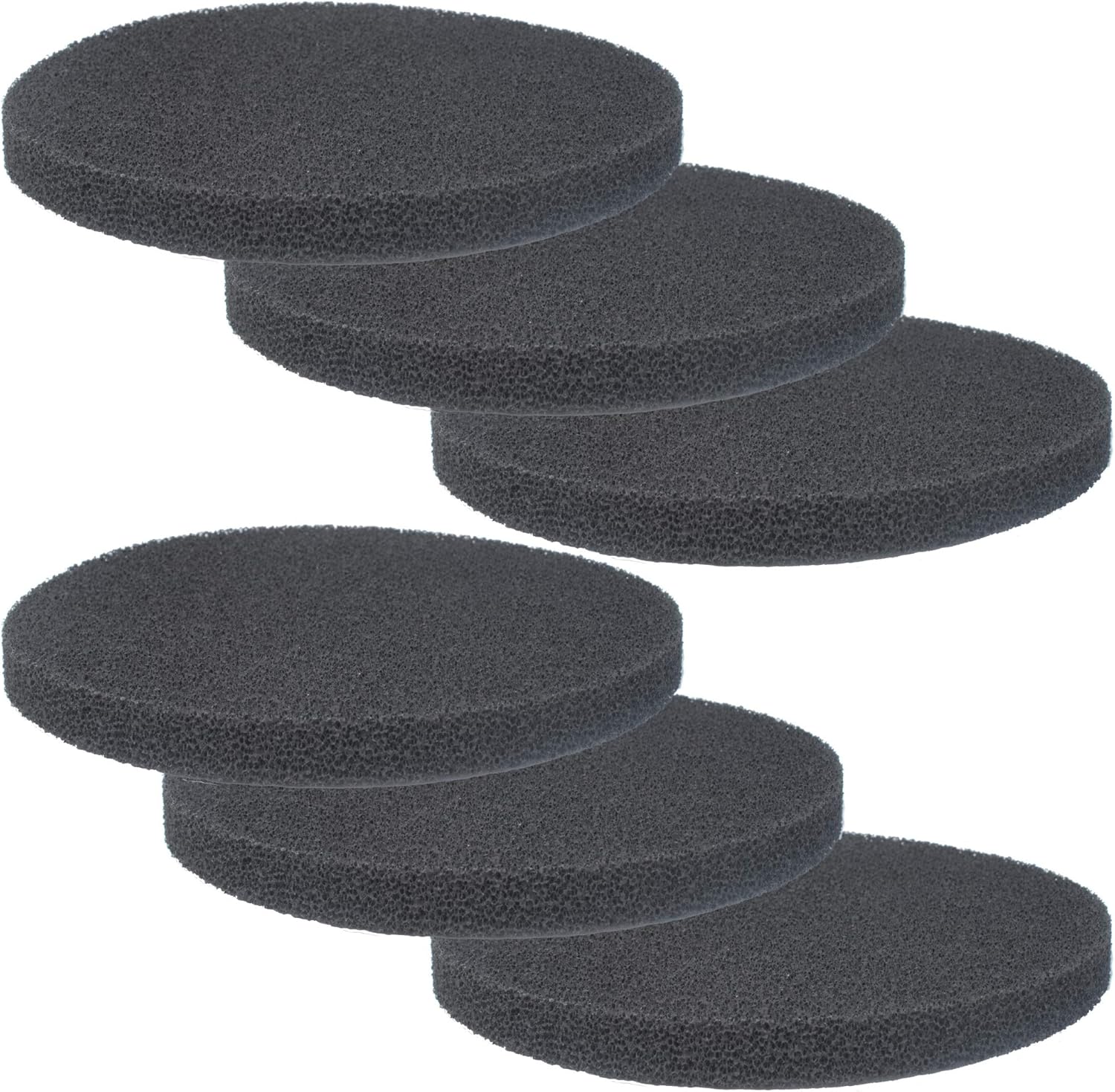 Fx4 Carbon Filter Pads Compatible with Fluval FX4 FX5 / FX6 Canister Filter,Replacement Carbon Impregnated Foam Pads Aquarium Filter Media Pack of 6