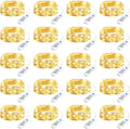 Minetom 20 Pack Fairy Lights Battery Operated String Lights, 8 Modes & Timer, 7ft 20LED Warm White Waterproof Silver Wire Twinkle Lights, Firefly Starry Moon Lights for Mason DIY Christmas Wedding
