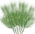 18 Branches 27 Inch Artificial [Palm] [Leave]s 6 PCS Large Faux / Fake Greenery Tropical [Palm] Tree [Leave]s for [Palm] Wedding Arrangement Jungle Party Decorations