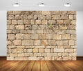 BELECO Vintage Fabric Brick Wall Backdrop - 20x10ft for Photography & Party Decorations - Textured Ancient Rock Wall Background