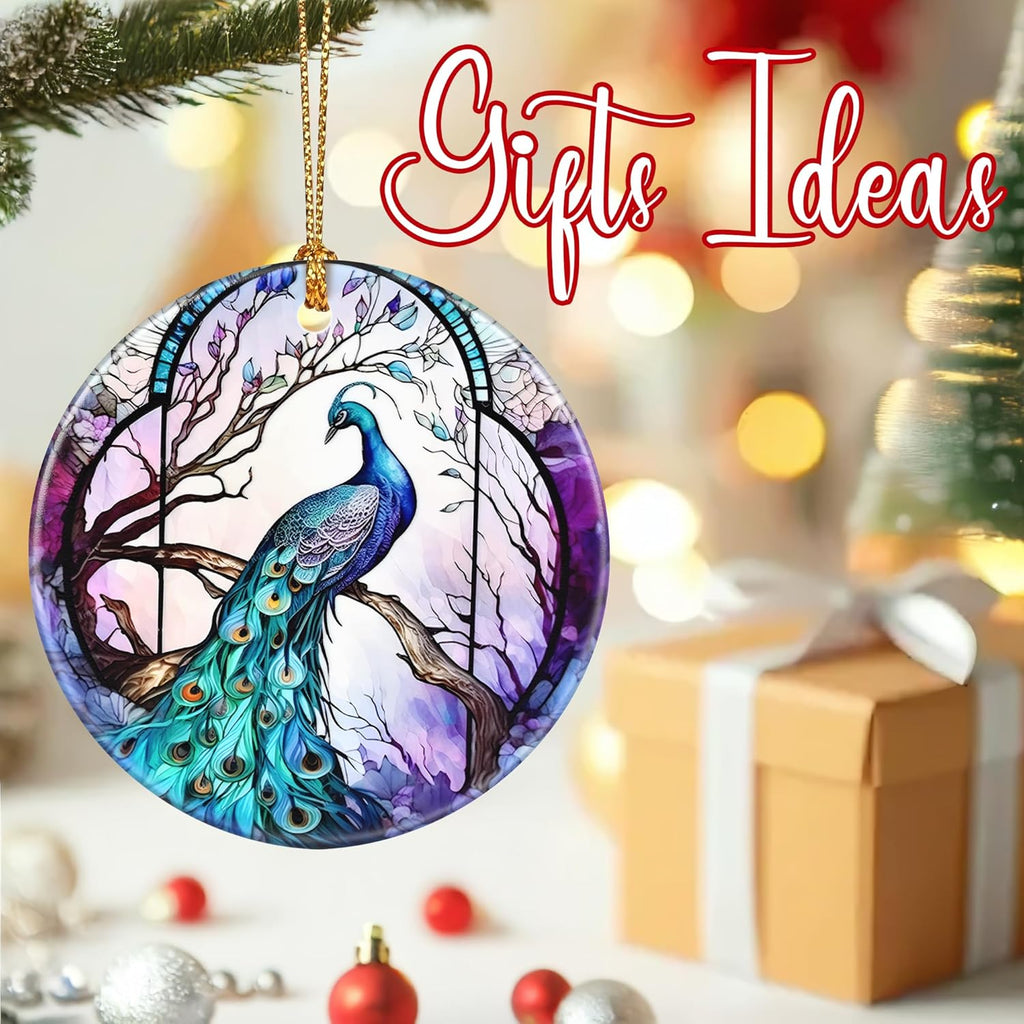 Christmas Ornaments, Peacock Ornament, Christmas Tree Ornaments, Xmas Decorations, Holiday Decorations, Gifts for Peacock Lovers, Holiday Party Gifts, and Xmas Gift Ideas