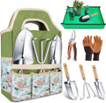 Kynup Garden Tools, Gardening Gift 7 Piece for Women, Gardening Tool Kit Ideal Hand Tool, Thickened Stainless Steel, Rust-Proof, Garden Set Supplies, Essentials, Garden Stuff