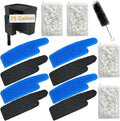 17-Set Filter Media Kit Replacement for Seachem Tidal 75 Gallon (300 Liters) Large Aquarium Fish Tank Filter, Comprising: Ceramic Rings, Blue Foam Filters, Carbon Sponge Filters, 1 Brush and Mesh Bags