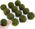 BYHER Decorative Moss Balls Set - Fake Moss Balls for Bowl Fillers, Centerpiece Decor, Home Decor, Vase Filler, Wedding Decor, Table Arrangement, Coffee Accents, DIY Crafts (Small - 2"-Set of 12)