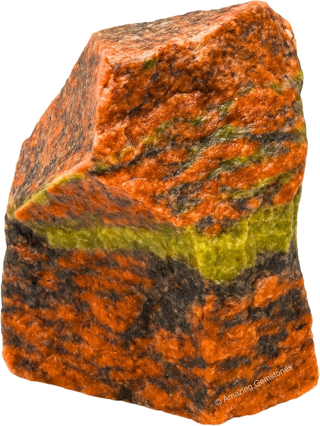Amazing Gemstone 2 Pieces Unakite Raw Crystals and Healing Stones, Natural Rocks for Tumbling and DIY Raw Stones and Crystals