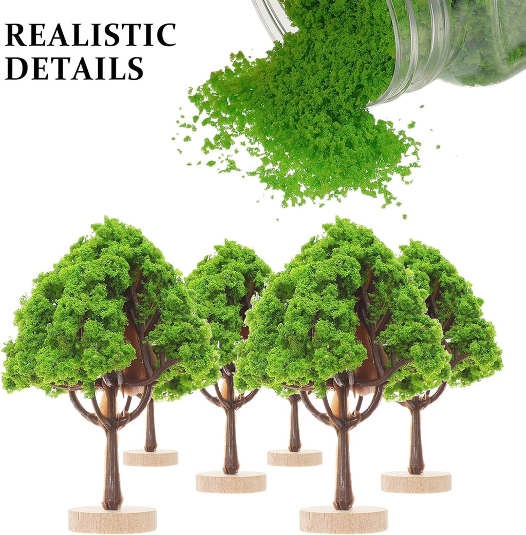 Gadpiparty 400ml Realistic Grass Scatter - Miniature Terrain Powder for Fairy Gardens, Model Railways - Light Green DIY Fake Moss, Flocking for Diorama & Wargaming