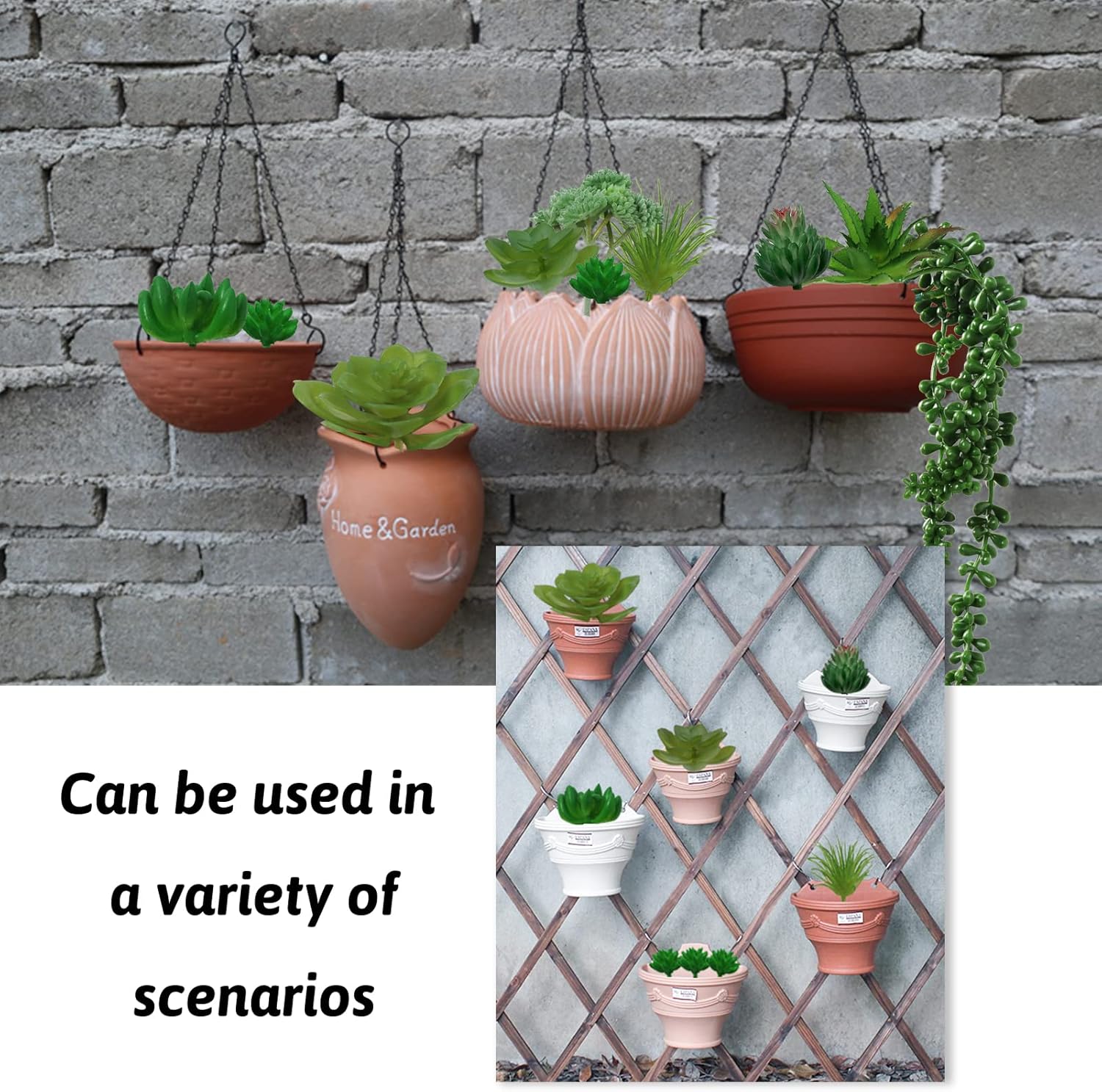 Green Succulents Plants, 14pcs Green Fake Succulents, Mini Artificial Succulents for Home Terrarium Wall Garden Office Decoration (Unpotted)