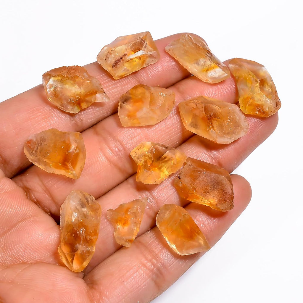 100 carats Raw Yellow Citrine Stone Lot, Rough Gemstone, Natural Crystals, Chakra Crystals, Healing Stones, Wholesale Pack, Jewelry Making Supply, Supply, (14 to 16pcs)