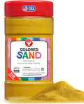 Hygloss Colored Sand for Crafts – 1 lb Bottle, Yellow – Vibrant Colorful Fine Sensory Play Sand Art Kits for Kids – Classroom Activities for Children 3 4 5 6 7 8 9 10 11 12 – Safe for Ages 3+