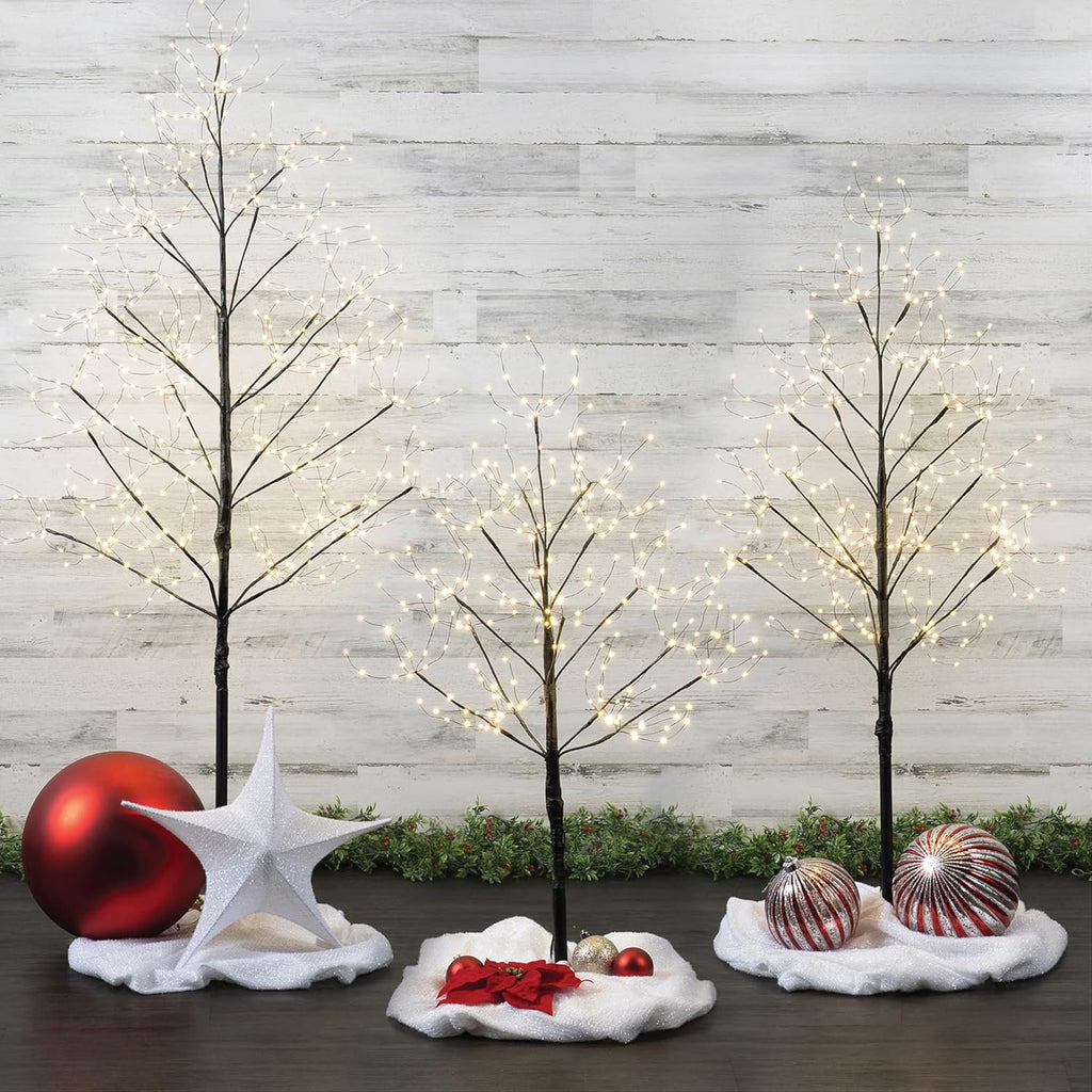 5 Ft Black Fairy Light Tree Home Décor Fairy Tree Black Room Decor, 570 Warm White LED Lights