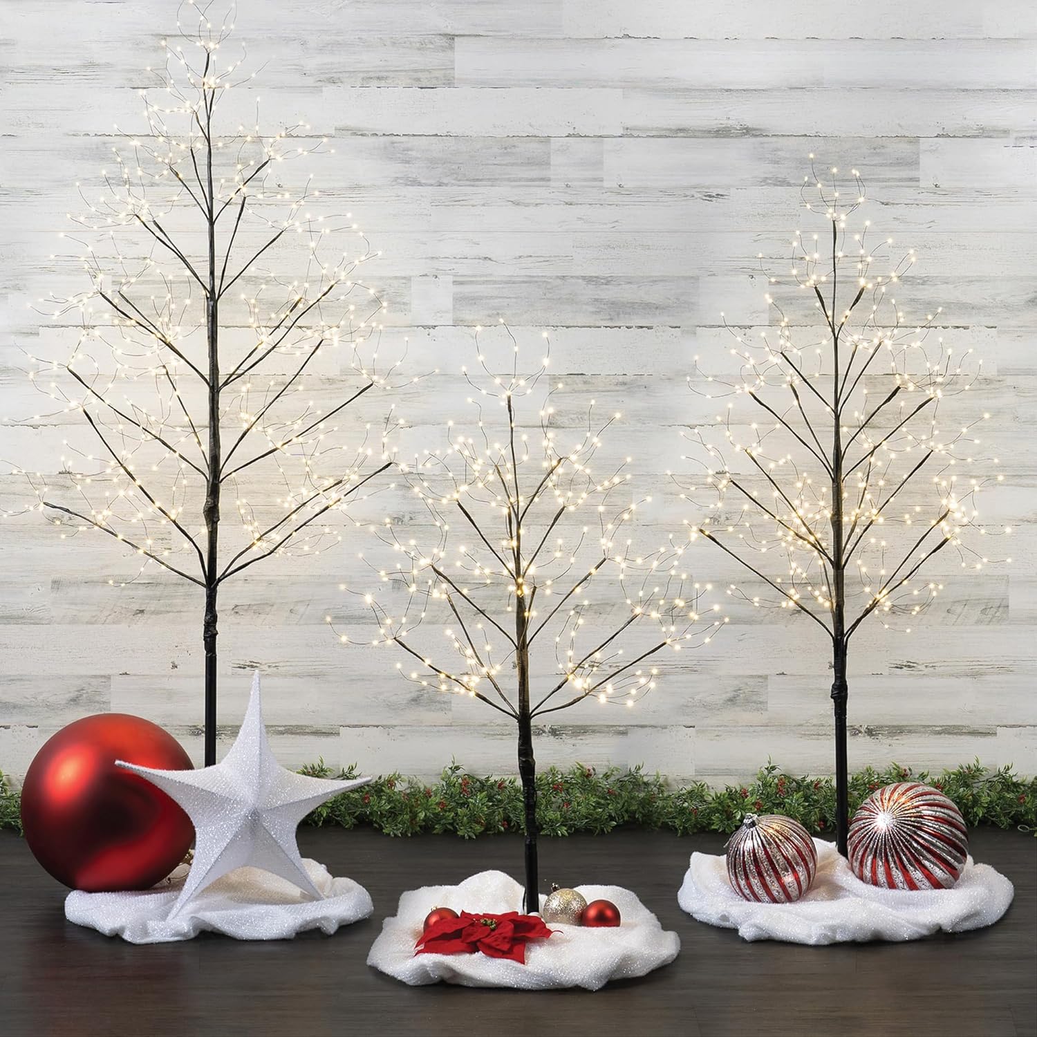 5 Ft Black Fairy Light Tree Home Décor Fairy Tree Black Room Decor, 570 Warm White LED Lights