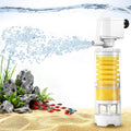 Fish Tank Filters for 10-20 Gallon Tank, 4-in-1 Aquarium Filter with Multi-Layer Filtration, Adjustable Oxygenation & Wavemaker, Impurity Separation
