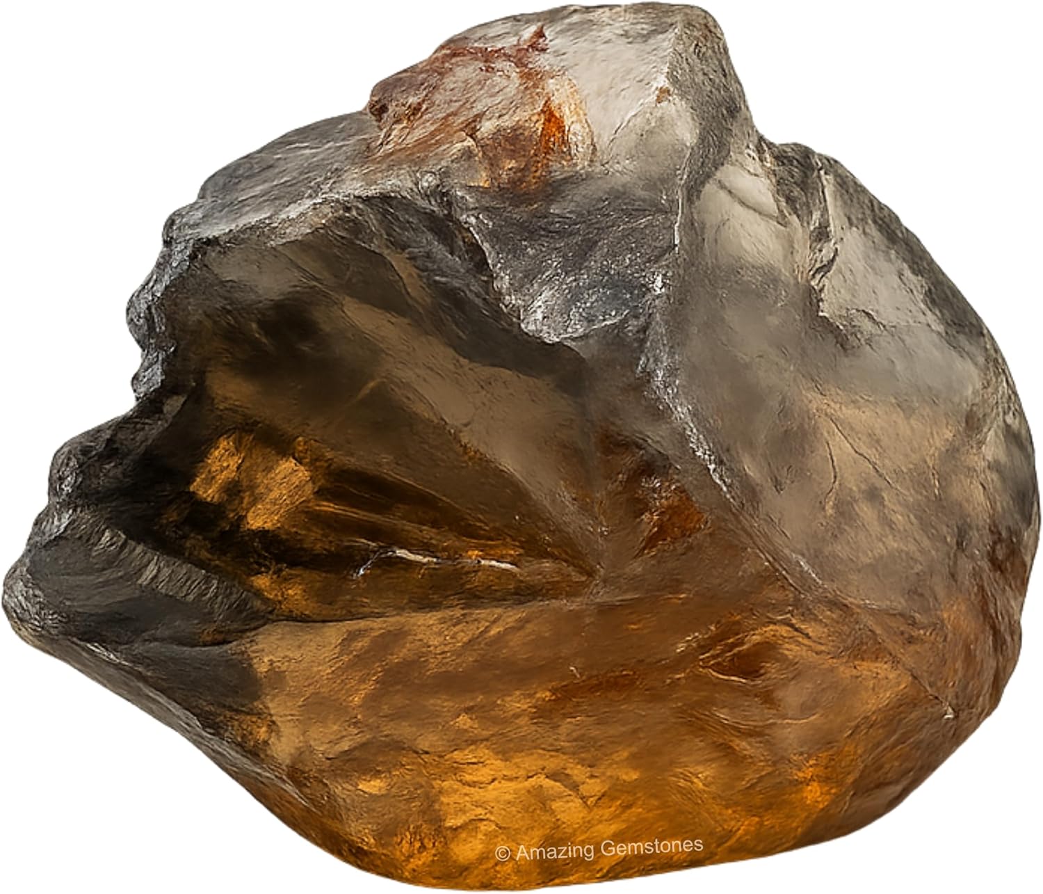 Amazing Gemstone Smoky Quartz Raw Crystals and Healing Stones, Natural Rocks for Tumbling and DIY Raw Stones and Crystals (5 Pieces)