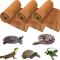 ZeeDix 3 Rolls Reptile Mat, 12 x 20 inches Natural Coconut Fiber Liner Mat Flooring Accessories for Reptile Tank - Bearded Dragon Tortoise Lizard Turtle Snake Leopard Gecko Substrate Bedding