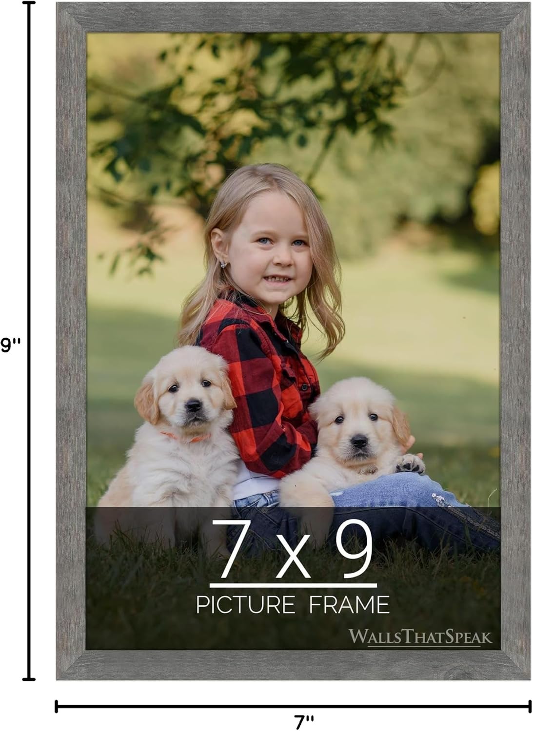 wallsthatspeak 7x9 American Barn Picture Frame for Puzzles Posters Photos or Artwork
