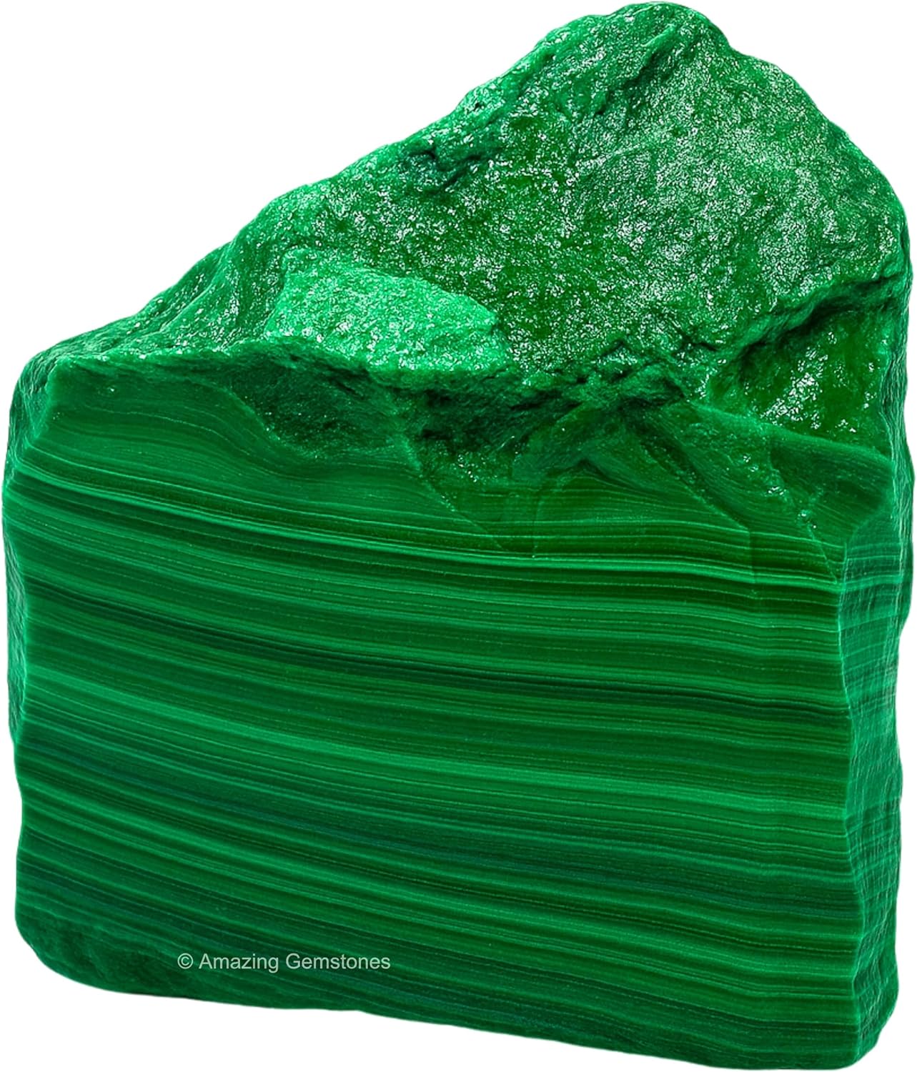 Amazing Gemstone 2 Pieces Malachite Raw Crystals and Healing Stones, Natural Rocks for Tumbling and DIY Raw Stones and Crystals