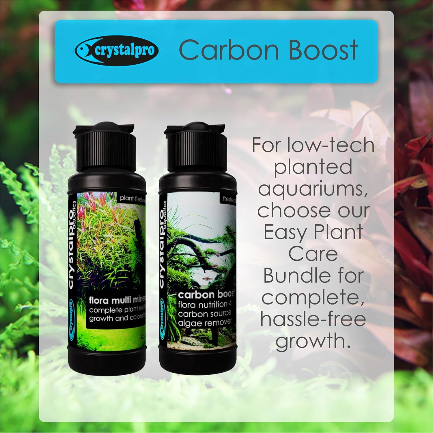 Carbon Boost - Liquid Carbon Source for Aquarium Plants - CO2 Alternative for Faster Growth in Freshwater Tanks - Part of The Flora Nutrition Series - 4.2 fl oz
