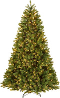 National Tree Company 7.5 ft Pre-Lit Downswept Douglas Fir Full Artificial Christmas Tree, 750 Clear Lights, 1867 Tips, Includes Stand, Green