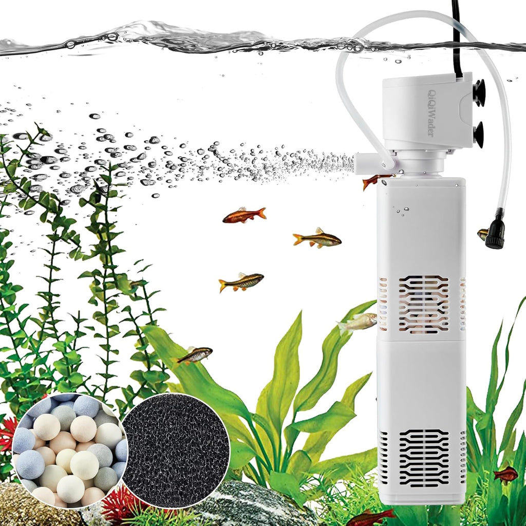 Aquarium Filter,Aquarium Internal Filter,All-in-one Filter 20W 230GPH for 70-120gal Fish Tank