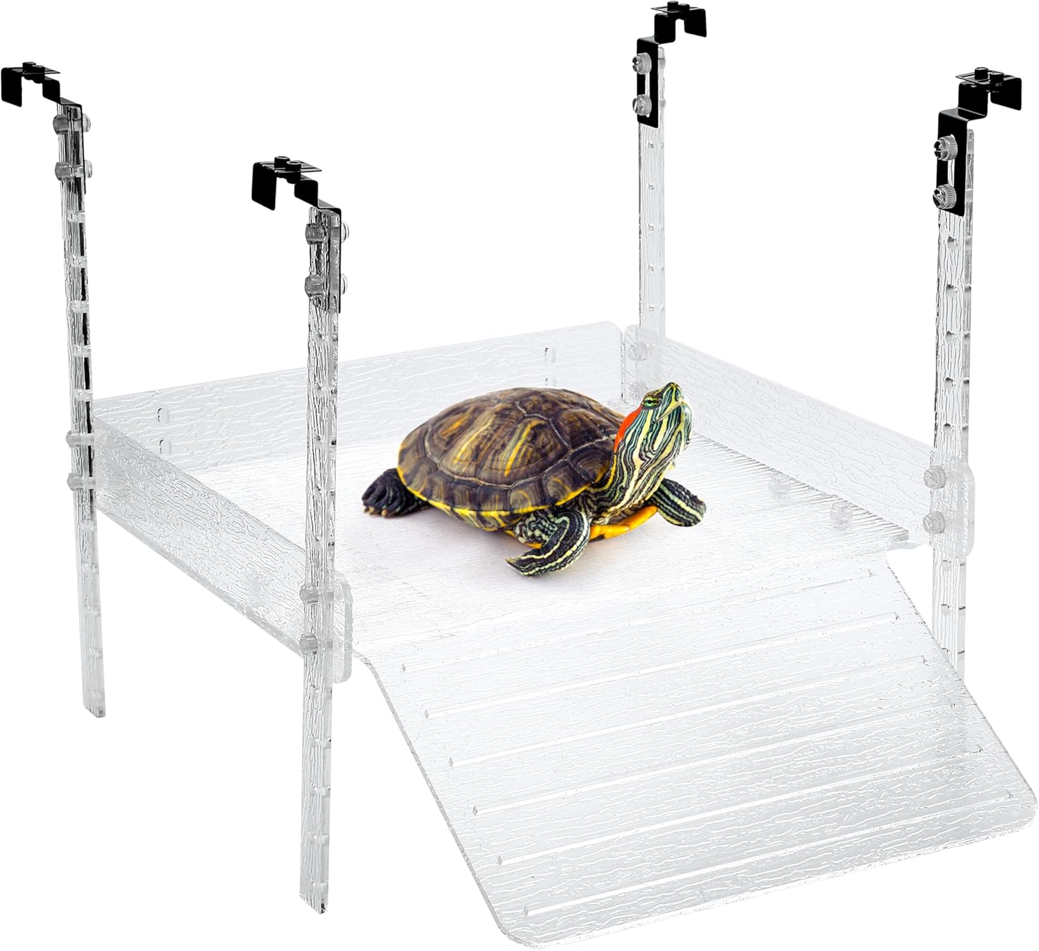 Hanging Turtle Basking Platform for Aquatic Turtles 40 Breeder 75 Gallon, Aquatic Reptile Ramp Dock, Turtle Terrace, Turtles Tank Accessories