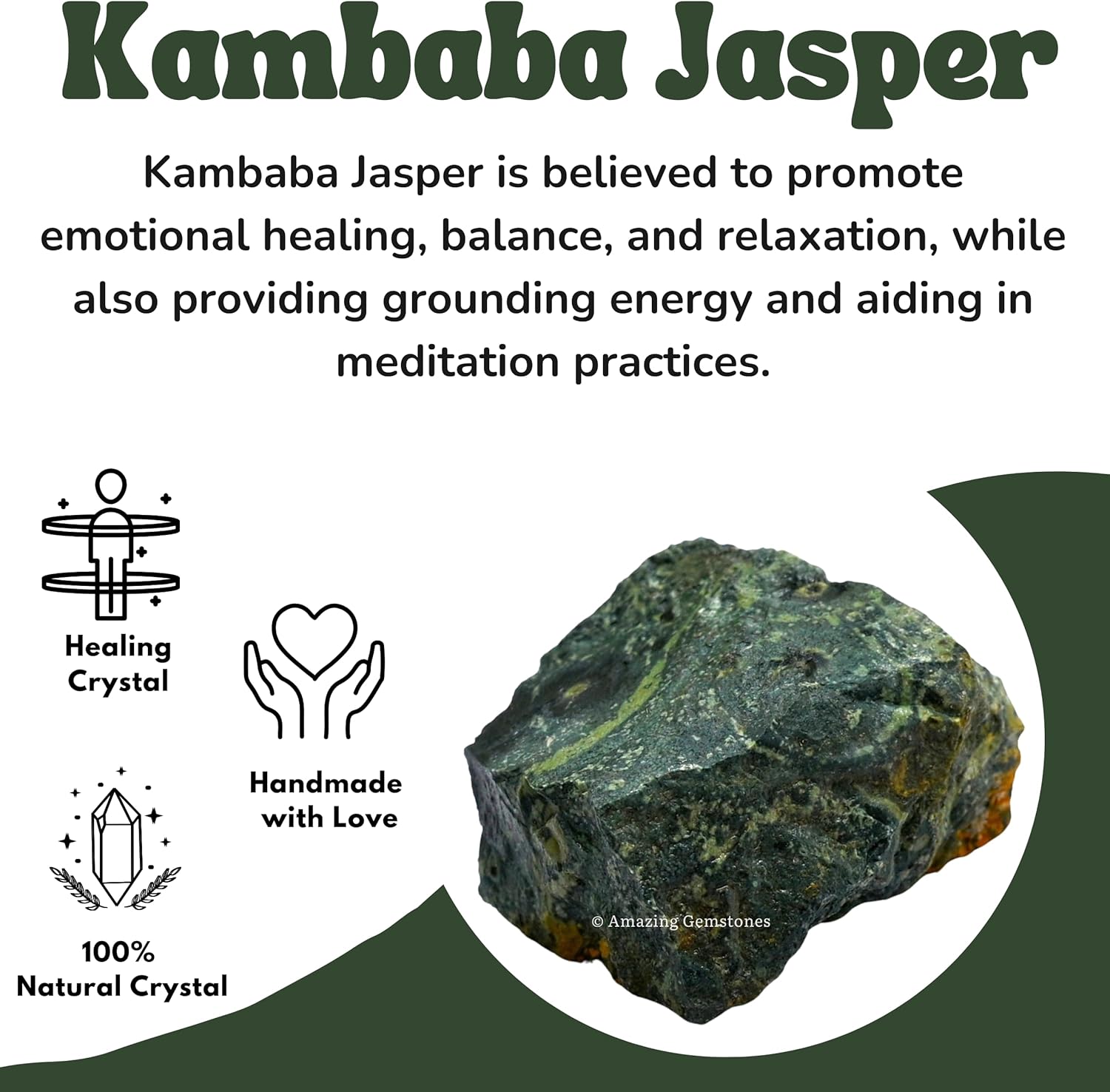 Amazing Gemstone 2 Pieces Kambaba Jasper Raw Crystals and Healing Stones, Natural Rocks for Tumbling and DIY Raw Stones and Crystals