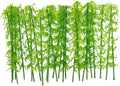 Woohome Model Miniature Bamboo Trees, Green Plastic Bamboo Trees for Building Model, Home Miniature Landscape Landform Diorama Project, 50 PCS, 4.72’’