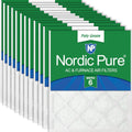 Nordic Pure 20x25x1 (Actual Size: 19 1/2 x 24 1/2 x 3/4) Poly Green MERV 6 AC Furnace Air Filters – Reduces Dust, Pollen, Pet Dander & Allergens – 12-Pack
