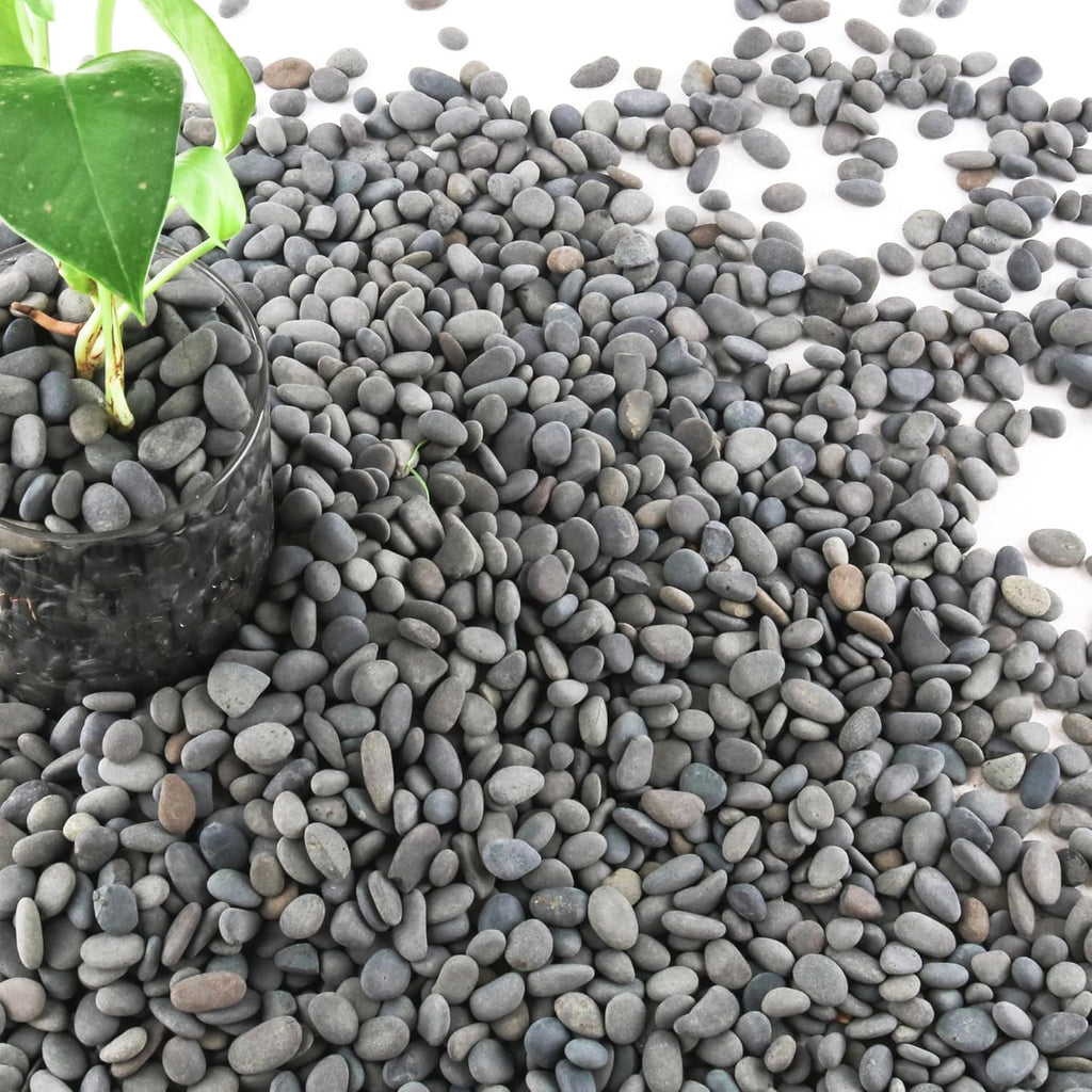 7lb Natural River Rocks Pebbles for Plants & Succulents, Decorative Outdoor Landscaping Garden Rocks, Mexican Beach Pebbles for Aquarium & Vase Decor