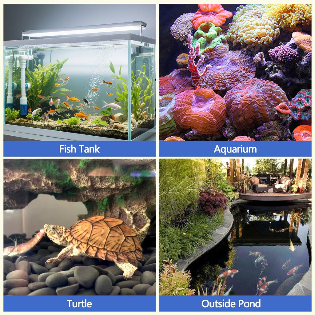 Aquarium Filter Media Floss, 12” x 144" Cut to Fit Fish Tank Filters for Crystal Clear Water Roll Material Pond Pad for Freshwater, Saltwater, Turtle Tanks, Reef & Koi Ponds