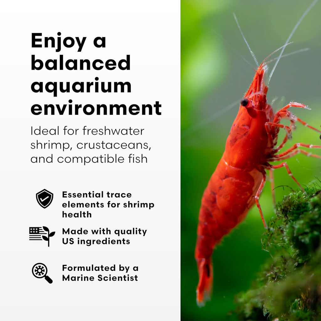 Brightwell Aquatics ShrimpCōde – Essential Trace & Minor Elements for Freshwater Shrimp, Crustaceans & Fish – Supports Molting, Coloration & Health, 500 ml