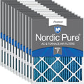 Nordic Pure 20x25x1 (19 1/2 x 24 1/2 x 3/4) Pleated MERV 7 Air Filters 12 Pack