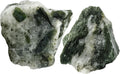 Amazing Gemstone 2 Pieces Green Tourmaline with Quartz Raw Crystals and Healing Stones, Natural Rocks for Tumbling and DIY Raw Stones and Crystals