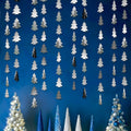 Cheerland Silver Tree Garland for Woodland Theme Party Decoration Xmas Christmas Hanging Streamer Backdrop Ceiling Tree Garland Decor for Baby Shower Christmas Camping Birthday Party Decorations