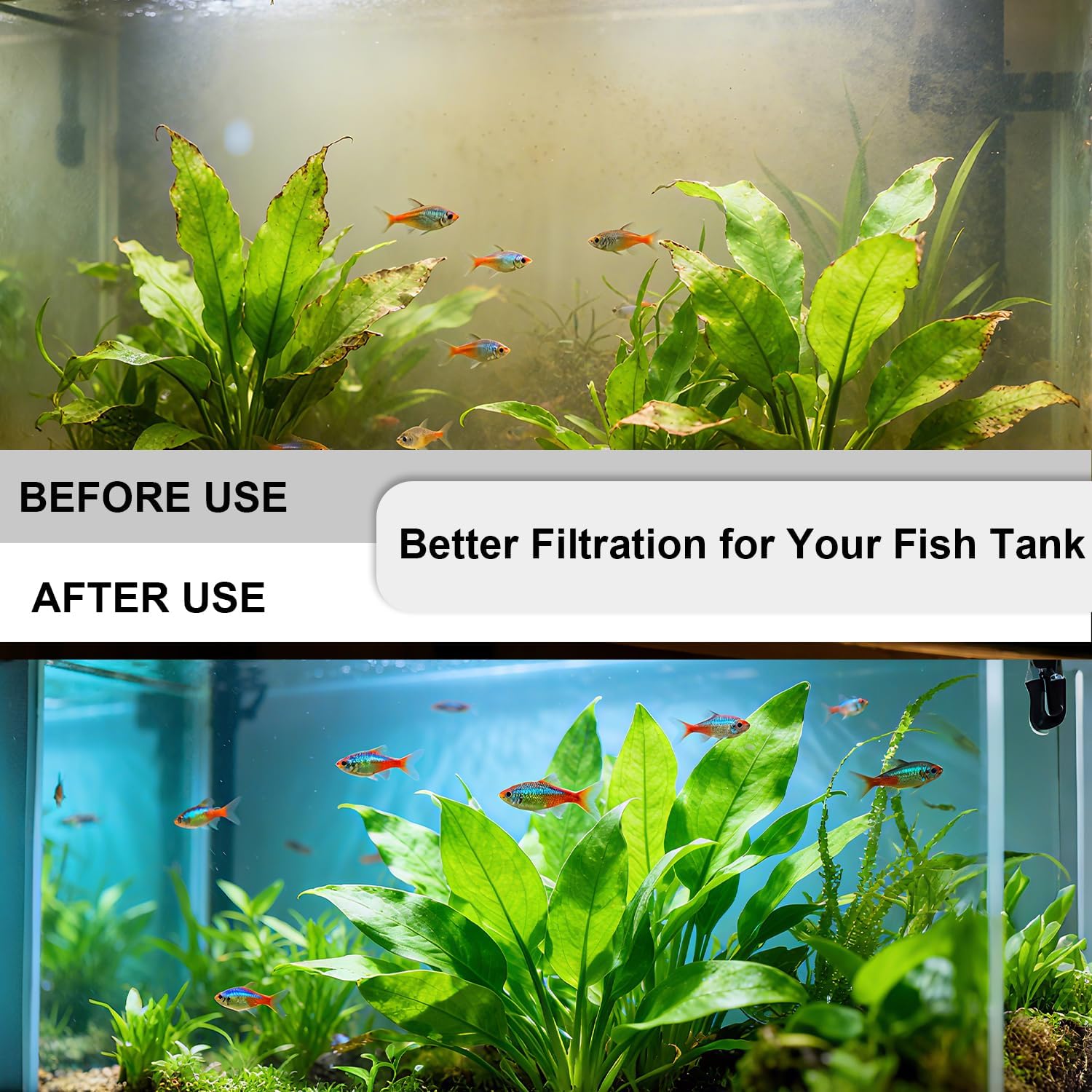 44-Piece Filter Media Kit Replacement for Fluval 406/407 Canister Filter - Includes Carbon, Ammonia-Absorbing Pad, Sponges（2 Sets）