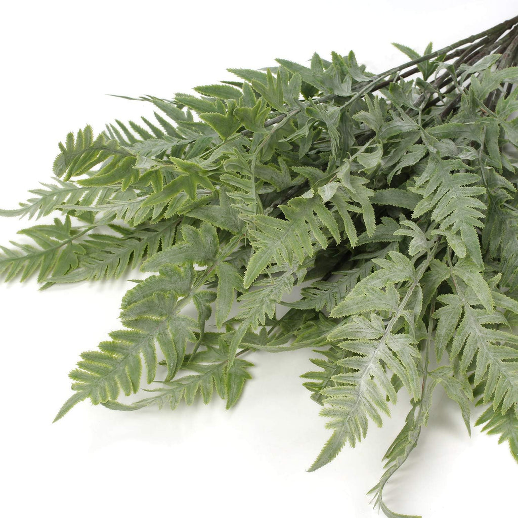 Briful 30" Artificial Boston Fern Plants Bushes Fake Shrubs Bush Greenery Plants Faux Fern Plant Large for Outdoors UV Resistant Garden Plants or Home Office Desk Indoor Decor 6pcs