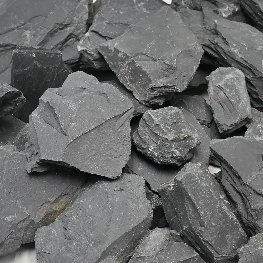 Aquarium Rocks 10lb Natural Slate Rock for Aquarium Landscaping Terrariums,Reptile Habitats & Creative Aquascaping Amphibian Enclosures 3-8 Inches