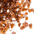 20 lbs Fire Glass for Propane Fire Pit, 1/2 Inch Fire Pit Glass Rocks for Gas Fireplace, Reflective Glass Rocks for Fire Pit Table, Copper