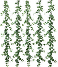 mizii 5 Pack 395" Artificial Vines Ivy Garland Fake Vine Realistic Silk Green Leaves Faux Hanging Plants Greenery Decoration for Outdoors Wedding Arch Party Indoor Mantle Bedroom Home Decor
