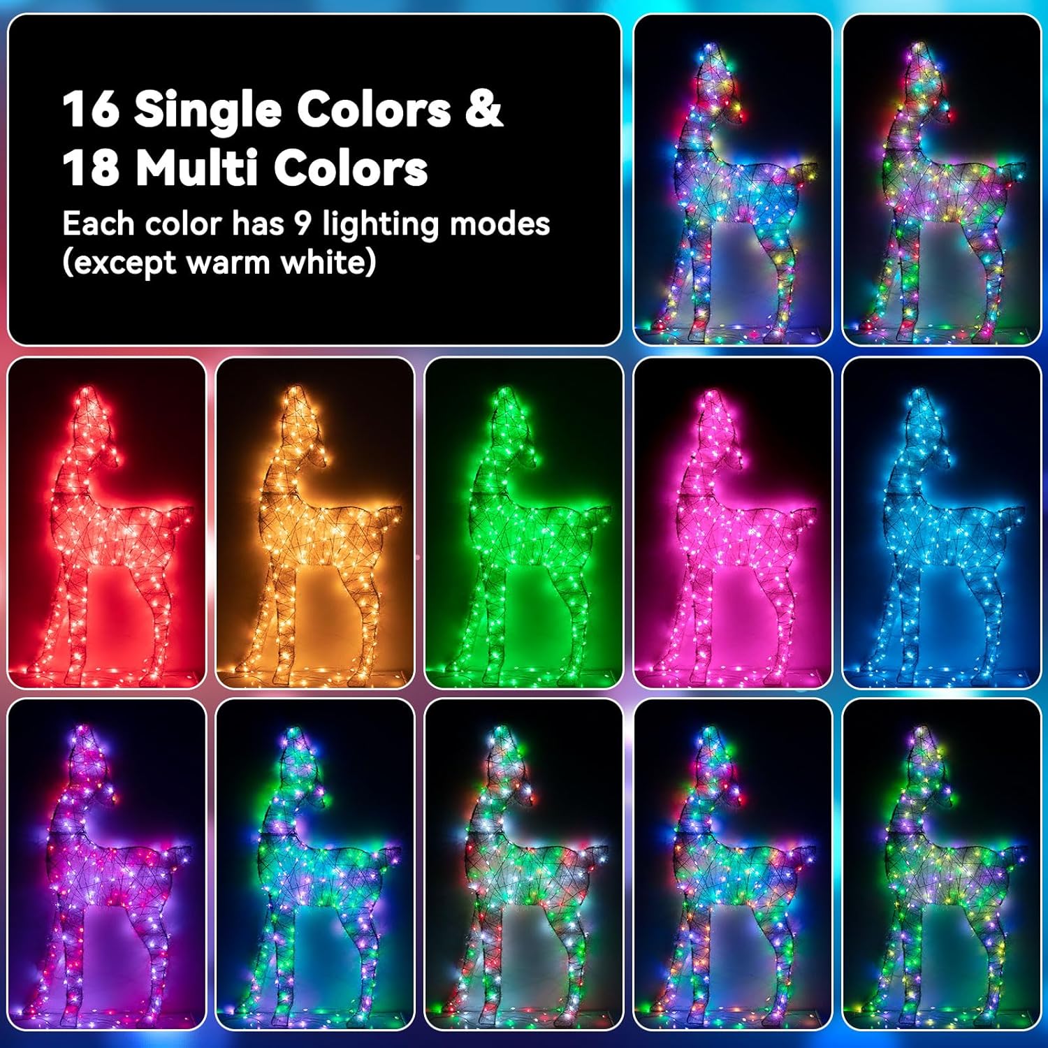 LitHome 300LED 99FT Christmas Led Fairy Lights Plug in, Color Changing Christmas Fairy Lights with Remote, 9 Modes Led String Lights Indoor Dimmable, Fairy String Lights for Xmas Home Party Decor