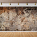 CapiSco Archeology Cave Wall Backdrop 7x5FT Vintage Brown Stone Texture Rock Stone Wall Archeological Background for Photography Western Theme Party Decorations Banner