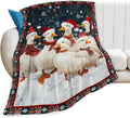 Christmas Duck Blanket Cute Duck Lover Throw Blankets Funny Gifts for Girls Boys Kids Soft Cozy Fleece Plush for Couch Sofa Bed 50"x40"