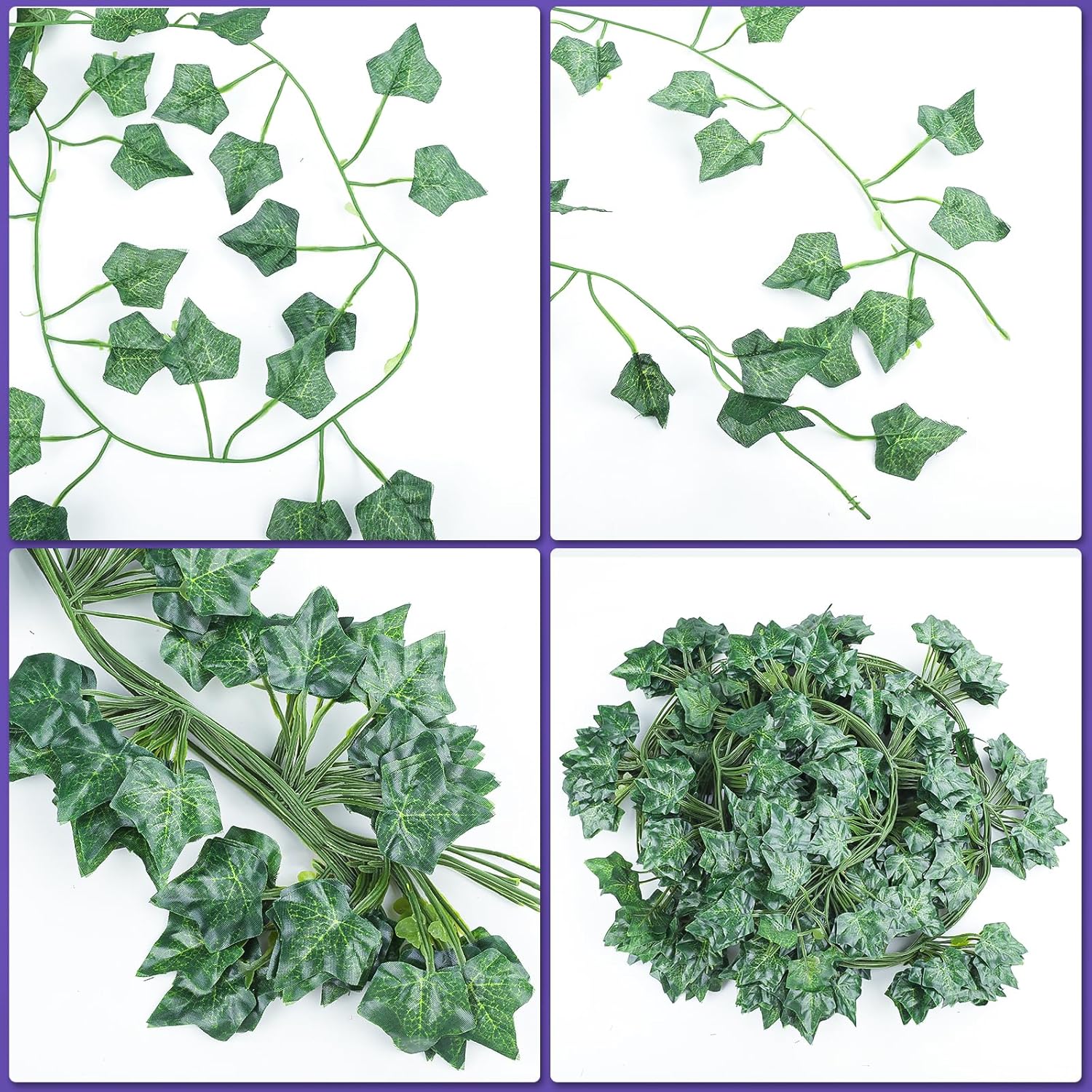 36 Pack 252 Feet Vines,Ivy,Ivy Garland,Fake Ivy,Fake Leaves,Ivy Vines,Artificial Vines,Green Vines,Leaves Room Decor,Vines for Bedroom,Wall Decor,Wedding Party