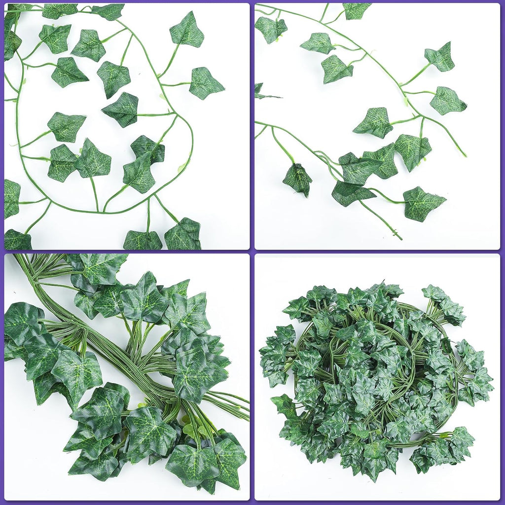 18 Pack 126 Feet Vines,Ivy,Ivy Garland,Fake Ivy,Fake Leaves,Ivy Vines,Artificial Vines,Green Vines,Leaves Room Decor,Vines for Bedroom,Wall Decor,Wedding Party