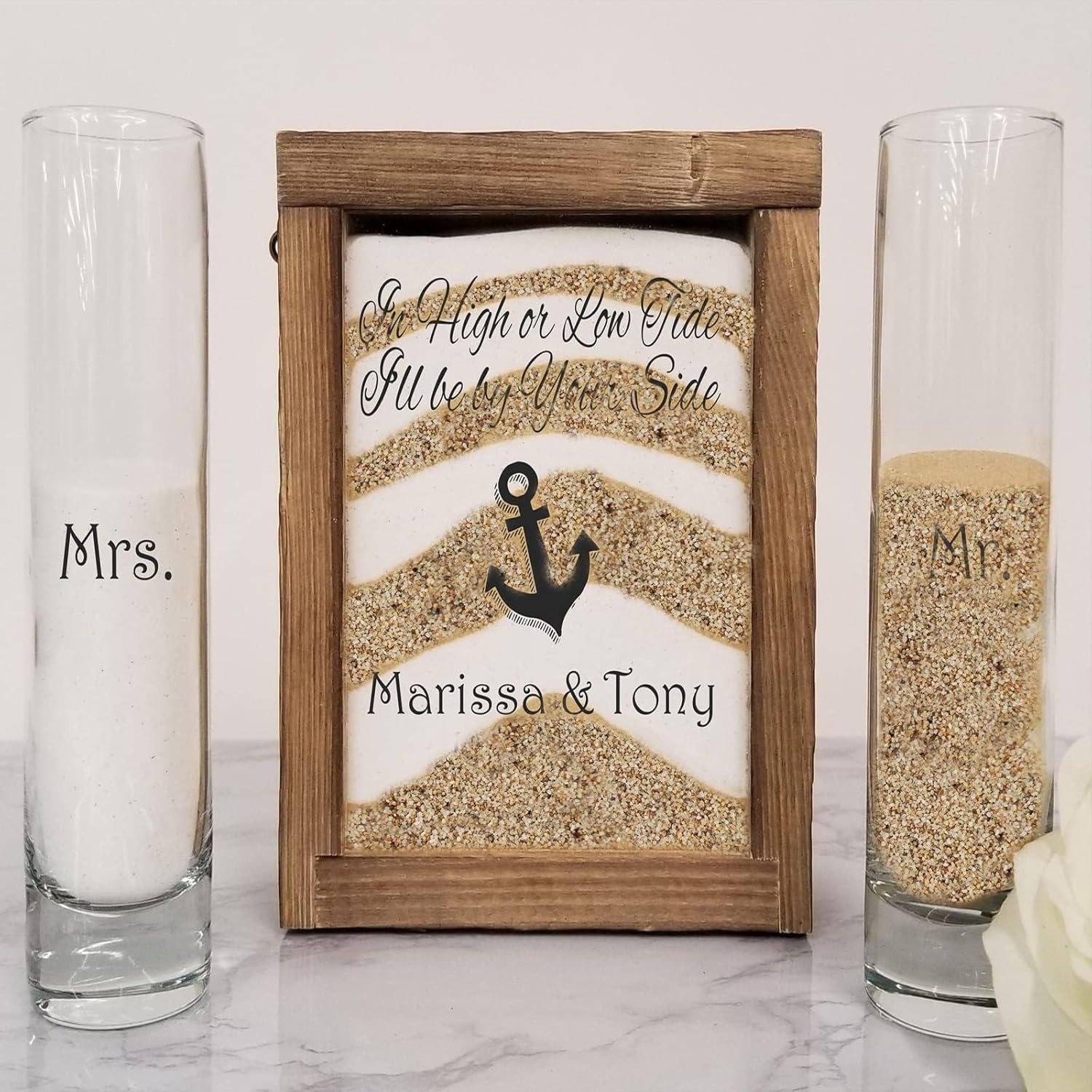 HappyFiller 5 Pound Natural Sand Coarse Silica Unity Sand Vase Filler for Crafts,Wedding Ceremony,Home Decoration,Fire Pits,Succulents Plants,Aquarium Decor,Zen Garden