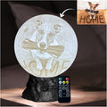 Personalized Pet Moon Lamp with Custom Photo & Text - Custom Pet Memorial Gift - Sympathy Gifts for Loss of Beloved Dog - Cat Night Light - Dog Loss Gift - Cat Memorial Lamp