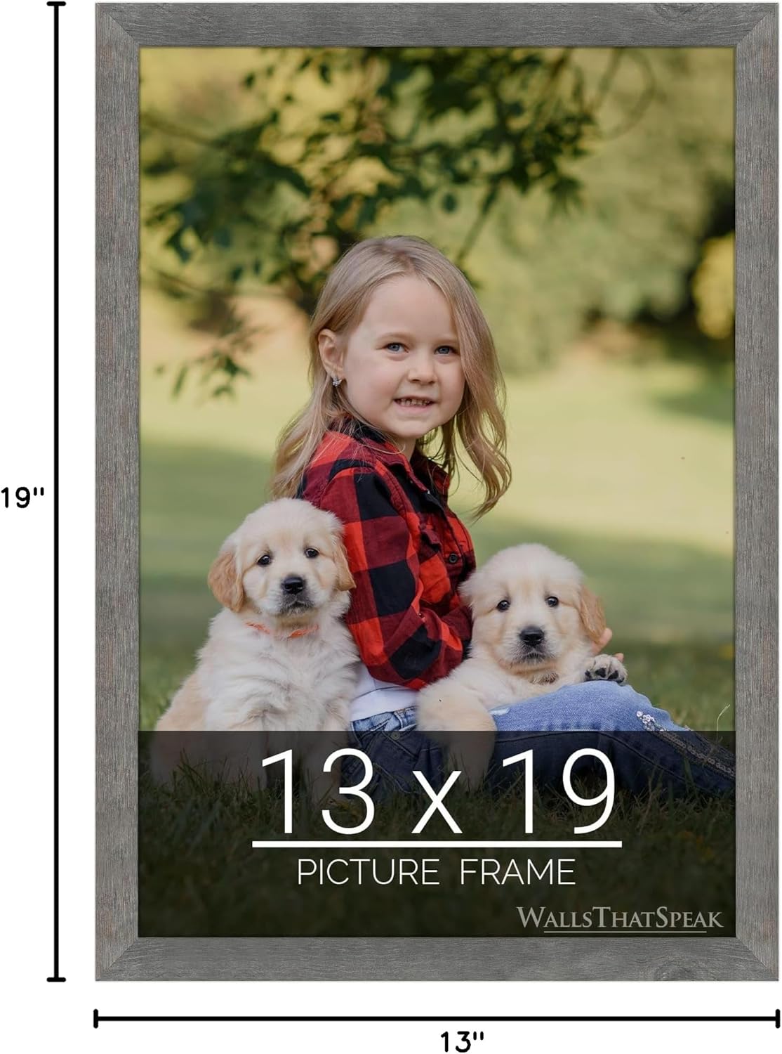 wallsthatspeak 13x19 American Barn Picture Frame for Puzzles Posters Photos or Artwork