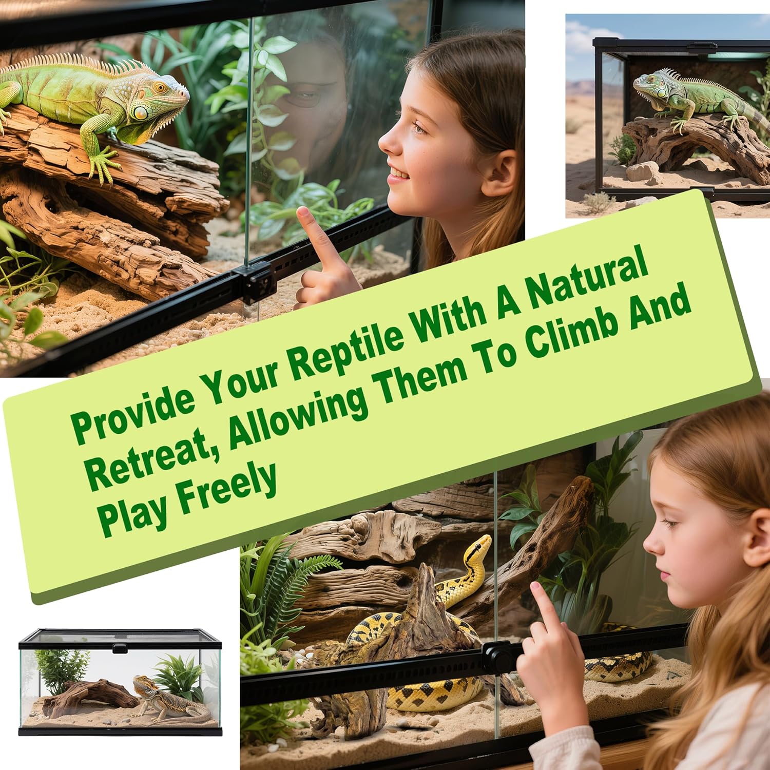 Natural Driftwood for Aquarium Decor,Reptile Habitat&Home DIY Decor,Naturally Unique Shapes Weathered Wood,Easy to Use (L-(12-14 Inch/2.5-3.3 Lbs)-Pack of 1)