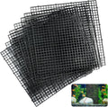Supkiir 14pcs Aquarium Fish Tank Divider, Plastic Grate Isolation Board Partition, Black Aquarium Filter Bottom Tray Egg Crate Light Diffuser Grid Panel